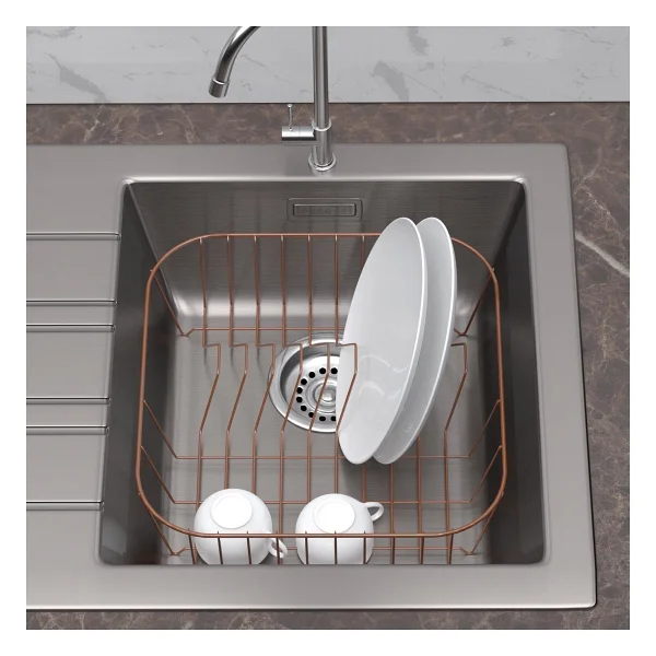 Tekno-Tel Teknotel Lavabo Evye Tabaklık Bulaşıklık Mat Siyah Kb081 - Görsel 6