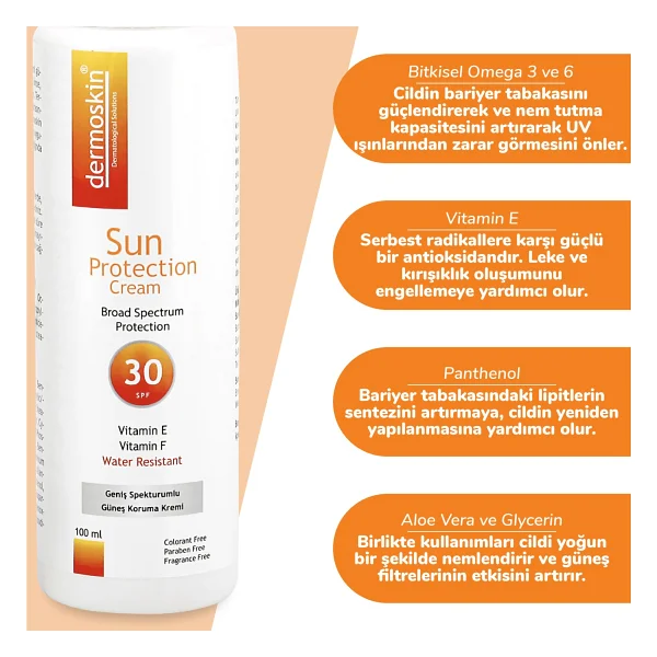 Dermoskin Sun Protection 100 Ml 30 Faktör Güneş Kremi - Görsel 6