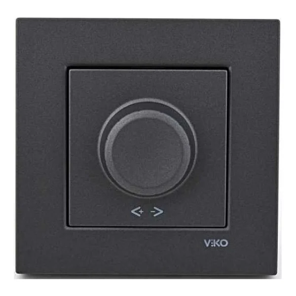 Viko Novella Sıva Altı Dimmer Çerçeveli Füme Anahtar Priz - Görsel 3