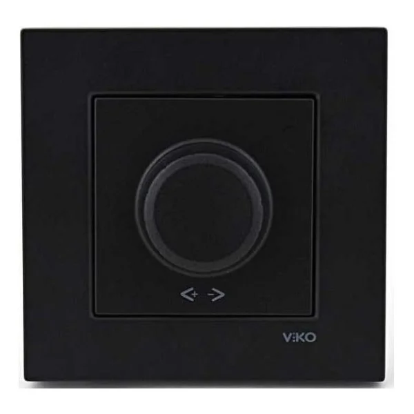 Viko Novella Sıva Altı Dimmer Çerçeveli Siyah Anahtar Priz - Görsel 3