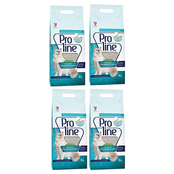 Proline 5 Lt 4'lü Bentonit Kedi Kumu - Görsel 2