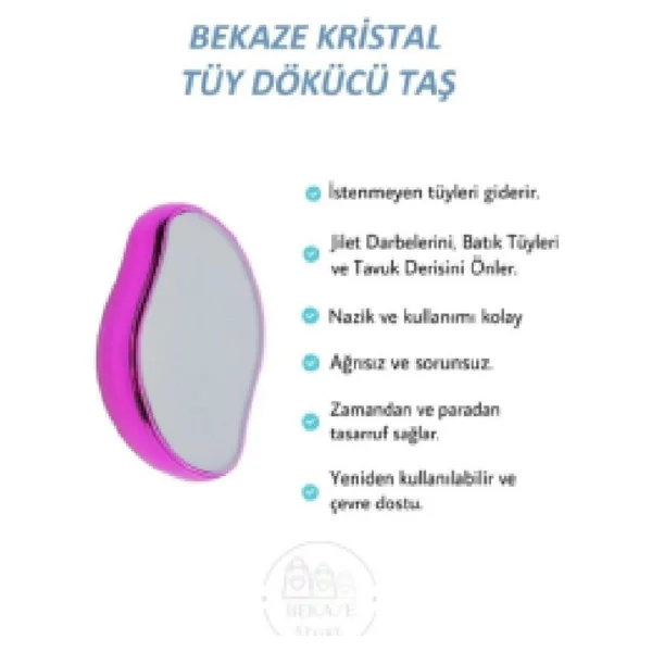 Eureka Epilasyon Aleti, Tüy Dökücü, Tüy Silgisi, Kristal Pembe - Görsel 2