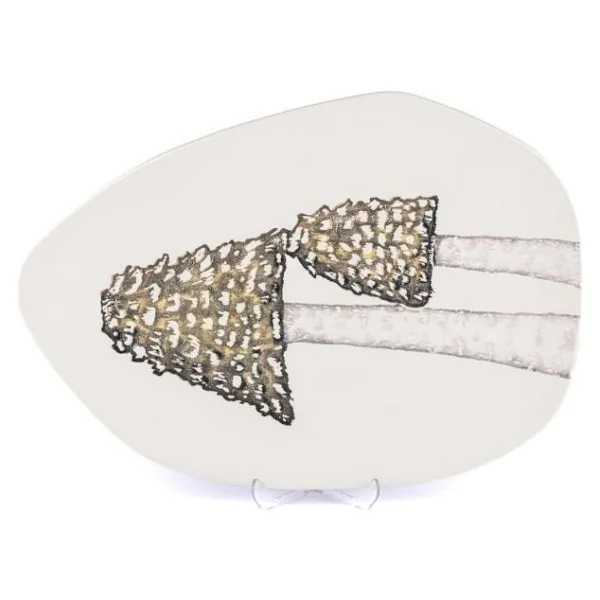 Mikasa Moor Amorf Yeşil Oval Seramik Servis 45x32cm - Görsel 3