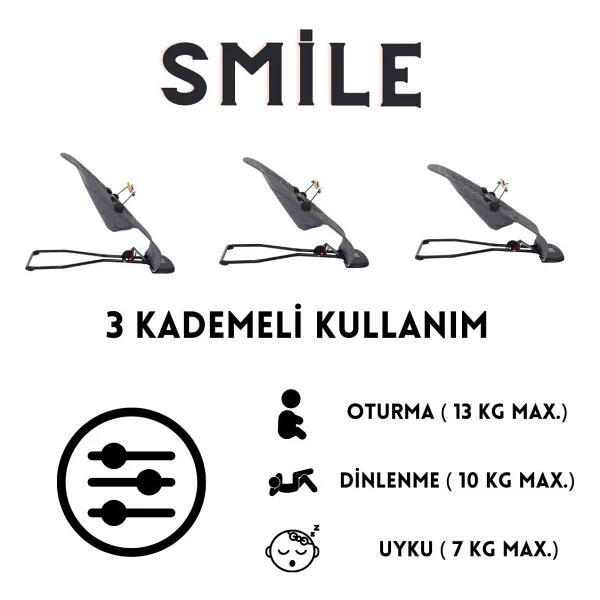 Mamma Smile Coton Oyuncaklı Sallanır Ana Kucağı Ve Seyahat Çantası - Görsel 4