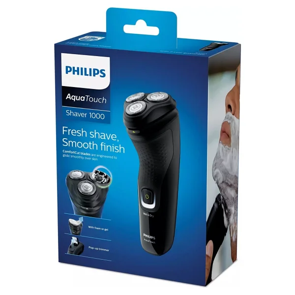Philips 1000 Serisi Islak Ve Kuru Tıraş Makinesi Siyah Renkli Tamamen Yıkanabilir Tasarım - Görsel 3