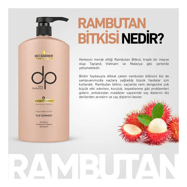 Dp Daily Perfection Bio Barrier Kirlenme Karşıtı Tuzsuz Şampuan 400 Ml - Görsel 3