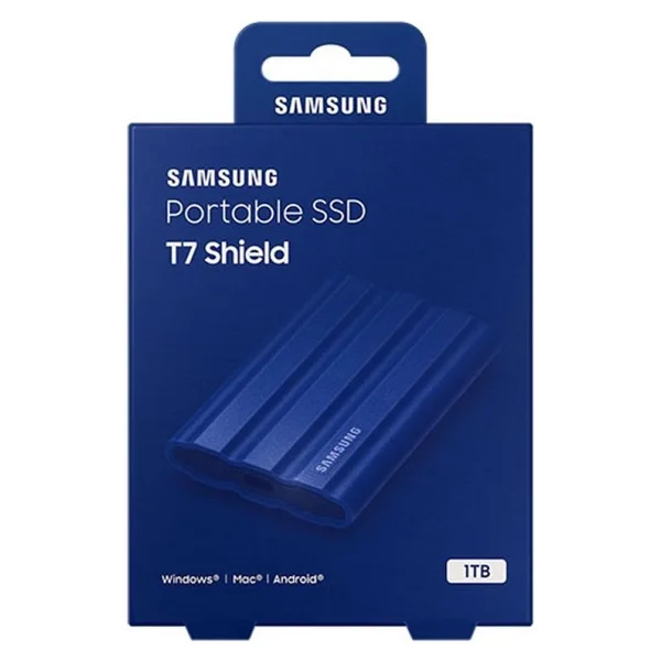 Samsung T7 Shield Mu-Pe1t0r/Ww Mavi USB 3.2 1 TB Taşınabilir SSD - Görsel 3