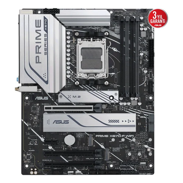Asus Prime X670-P Wi-Fi AMD Am5 DDR5 Atx Anakart - Görsel 2