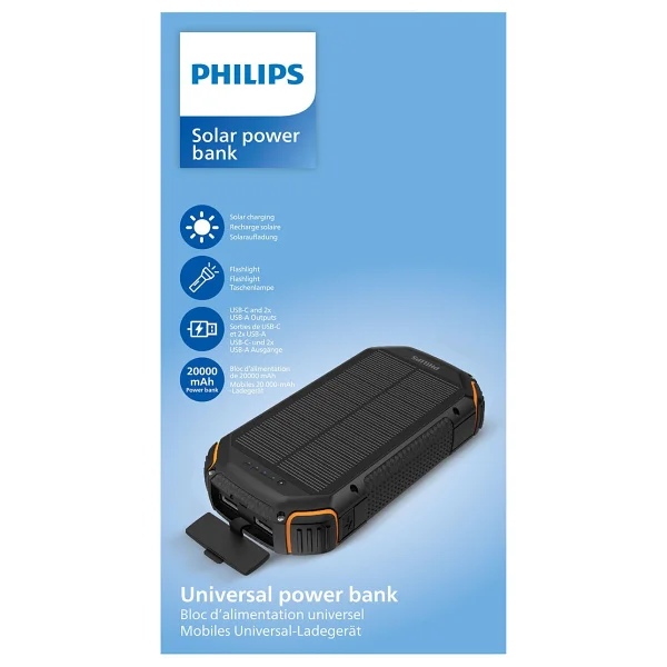 Philips Dlp7726n Solar 20000 mAh Powerbank - Görsel 5