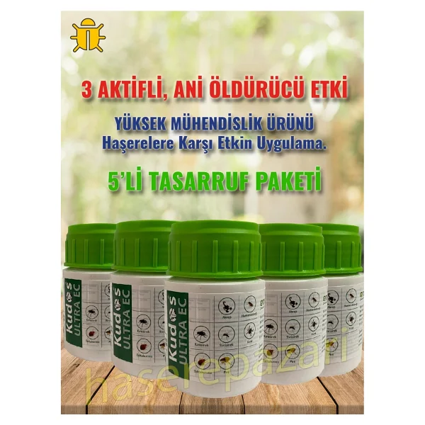 Kudos Ultra Ec 5'li 50CC Konsantre Genel Haşere - Görsel 2