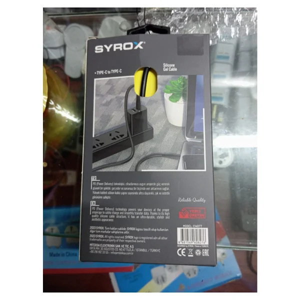 Syrox C140tt 100 W Type-C To Type-C Hızlı Şarj Kablosu - Görsel 5
