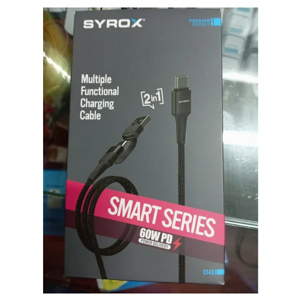 Syrox C143 1.2 M 2in1 Hızlı Şarj Kablosu - Görsel 4