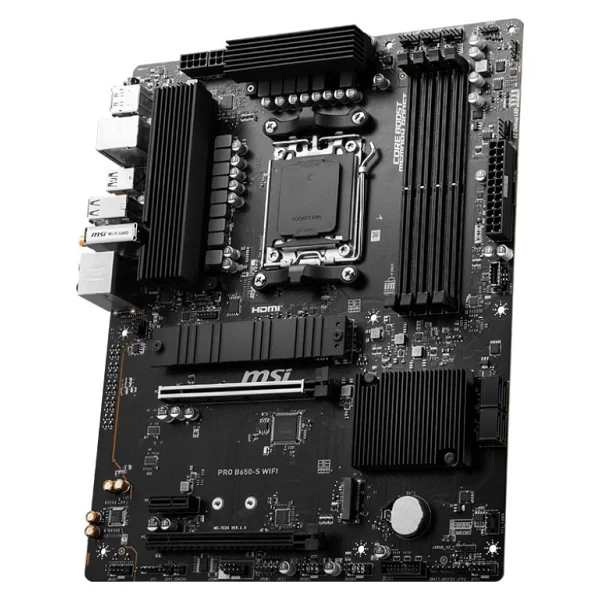 Msı Pro B650-S Wi-Fi AMD Am5 DDR5 Atx Anakart - Görsel 3