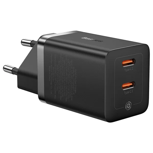 Baseus Gan5 Pro 40 W Siyah Hızlı Şarj Adaptörü - Görsel 2