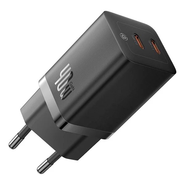 Baseus Gan5 Pro 40 W Siyah Hızlı Şarj Adaptörü - Görsel 3