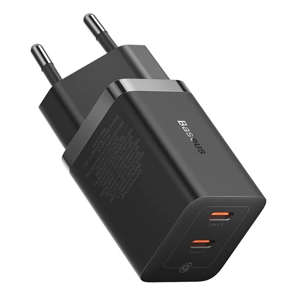Baseus Gan5 Pro 40 W Siyah Hızlı Şarj Adaptörü - Görsel 4