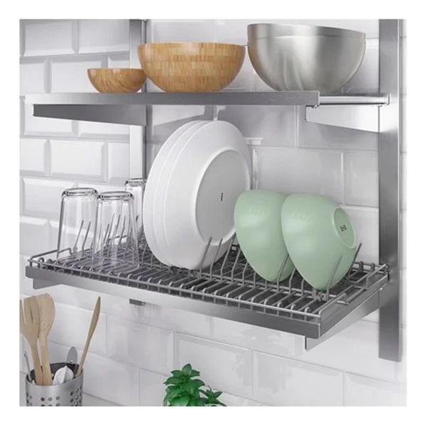 Ikea Metal Bulaşıklık Kungsfors Bulaşıklık 60 Cm Galvanizli Paslanmaz Çelik Profesyonel - Yok - Gri - Görsel 2