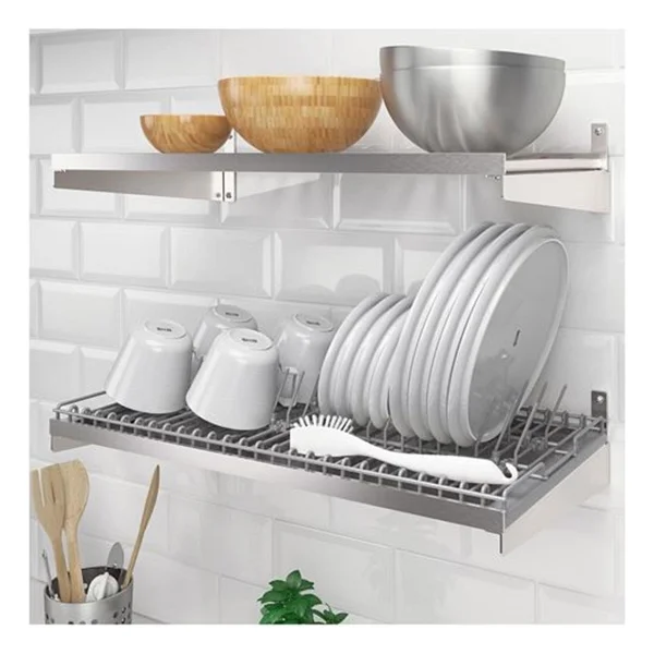 Ikea Metal Bulaşıklık Kungsfors Bulaşıklık 60 Cm Galvanizli Paslanmaz Çelik Profesyonel - Yok - Gri - Görsel 5