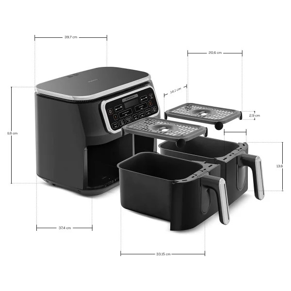 Karaca Air Pro Cook Duo Tandır Xxxl 8 Lt Yağsız Fritöz - Görsel 8