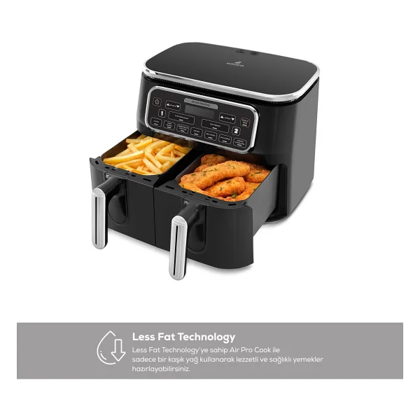 Karaca Air Pro Cook Duo Tandır Xxxl 8 Lt Yağsız Fritöz - Görsel 10