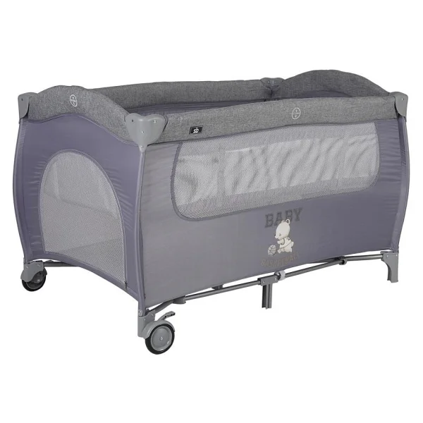 Sunny Baby Joy Plus Gri Oyun Parkı Tekerlekli Portatif Tasarım 70 X 120 Cm Kolay Kurulum - Görsel 6