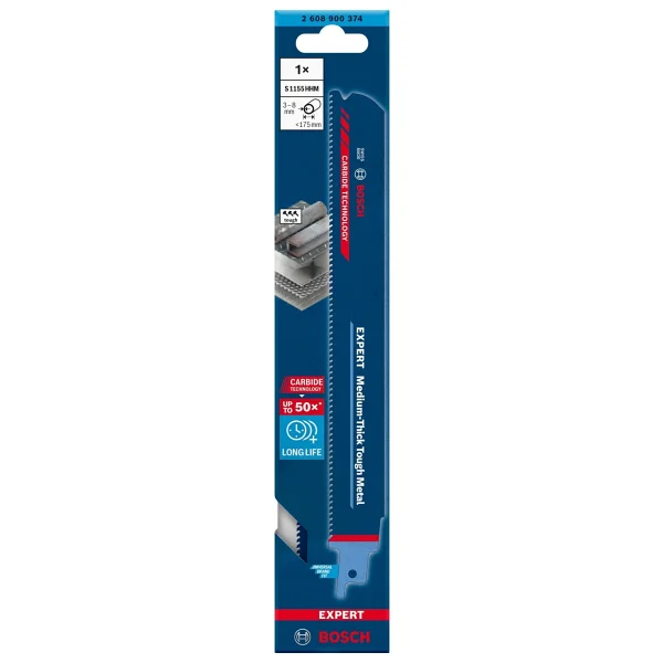 Bosch Expert S 1155 Hhm Metal İçin 225 Mm Panter Testere 1'li 2608900374 - Görsel 2