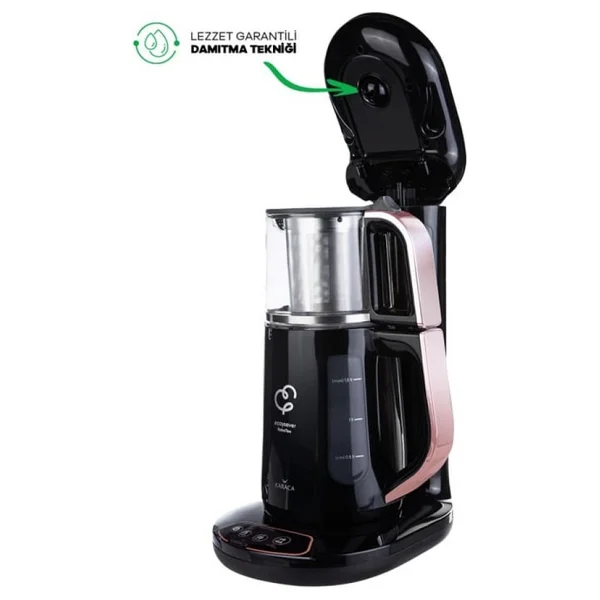 Karaca Çaysever Robotea Cam Demlikli Çay Makinesi - Görsel 2