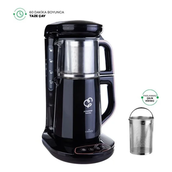 Karaca Çaysever Robotea Cam Demlikli Çay Makinesi - Görsel 3