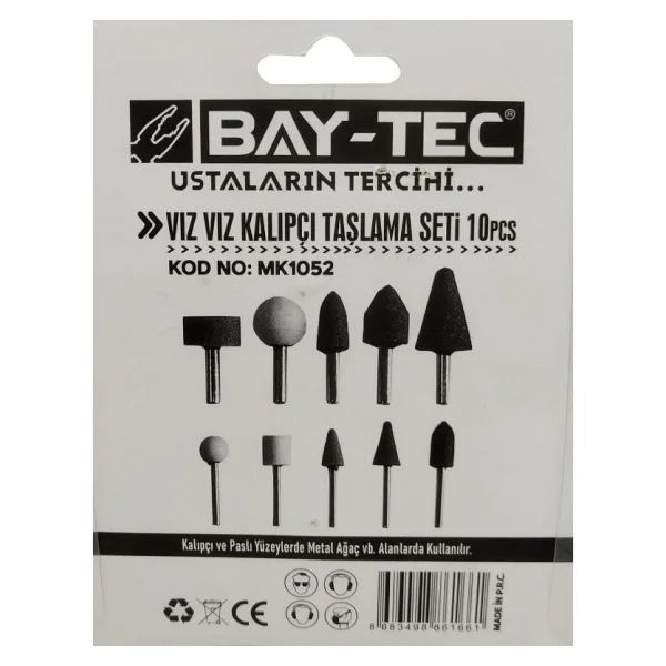 Baytec Bay-Tec Vız Vız Kalıpçı Taşlama Seti 10 Parça Mk1052 - Görsel 4
