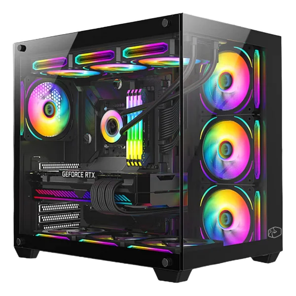 Gametech Prime V2 RGB Fanlı Siyah Atx Oyuncu Kasası - Görsel 5