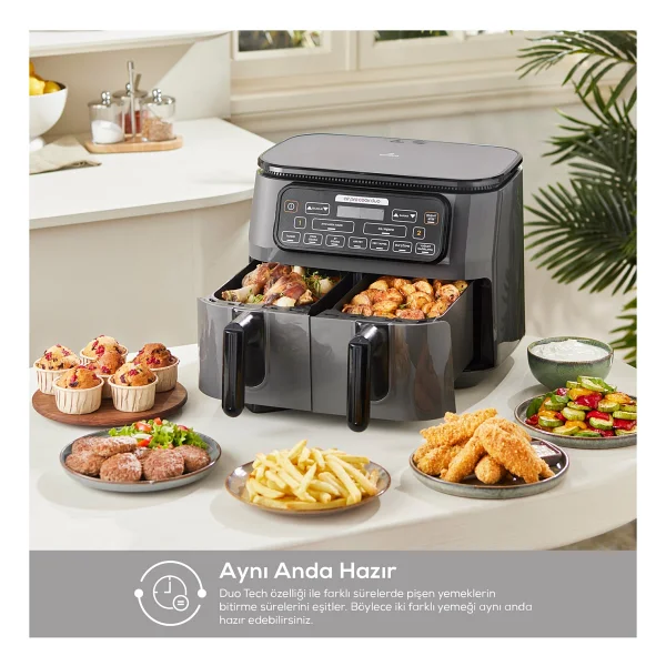 Karaca Air Pro Cook Duo Tandır Xxxl 8 Lt Yağsız Fritöz - Görsel 5