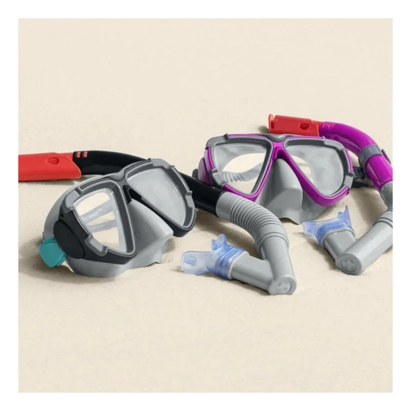 Bestway Yetişkin Şnorkel Set Pembe 14+ - Görsel 3