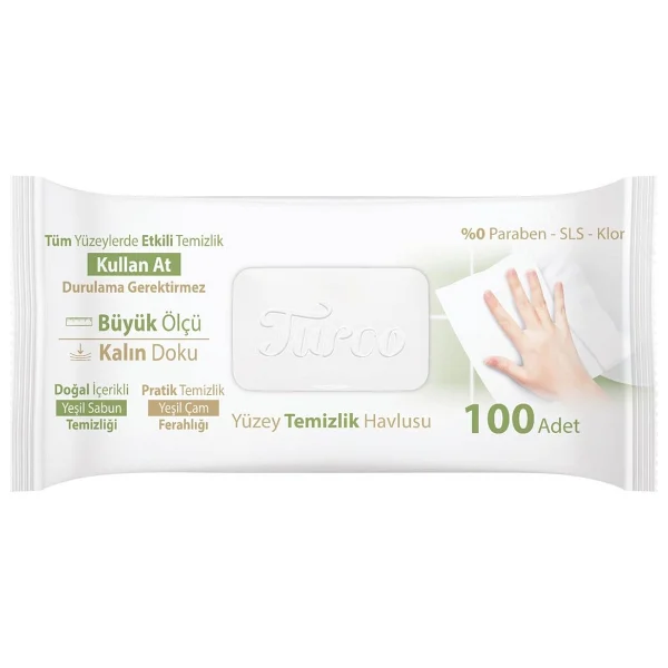 Turco Doğadan Yüzey Temizlik Havlusu 100 Yaprak - Görsel 8