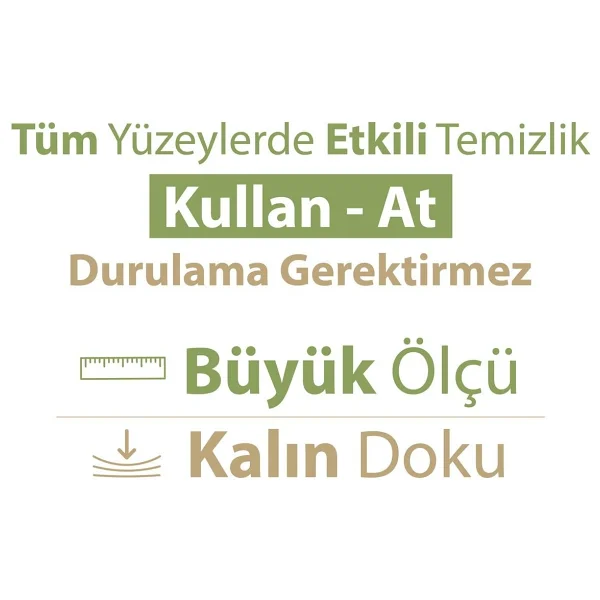 Turco Doğadan Yüzey Temizlik Havlusu 100 Yaprak - Görsel 5