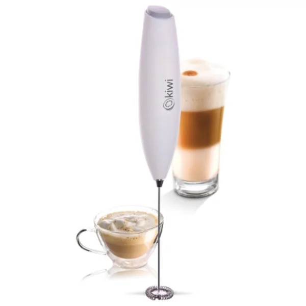 Kiwi El Tipi Blender 10 W Güçlü Süt Kahve Köpürtücü 1 Lt Kapasite İle Pratik Fonksiyonlar - Beyaz - Görsel 2