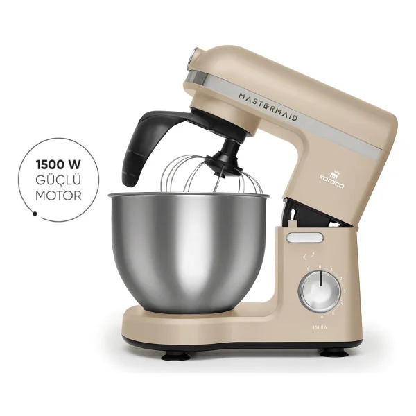 Karaca Mastermaid Chef Pro Çift Kollu 1500 W 5 Lt Iconic Beige Mutfak Şefi - Görsel 6