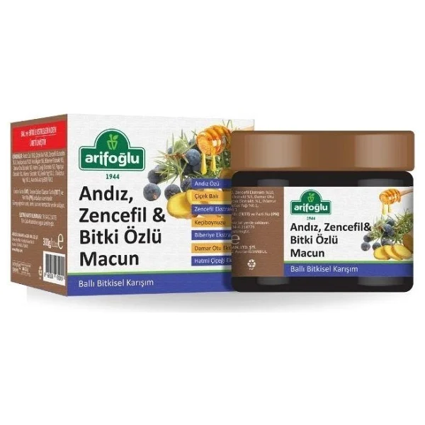 Arifoğlu Andız, Zencefil Ve Bitki Özlü Macun 300g - 1 Adet - Görsel 3
