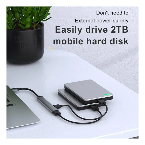 Coverzone USB Çoğaltıcı Adaptör USB 3.0 Çoklu Bağlantı Noktalı Dağıtıcı Seyahat Dock Laptop PC Notebook Bilgisayar Adaptörü Ev Ofis Kullanımına Uygun C809 - Görsel 2