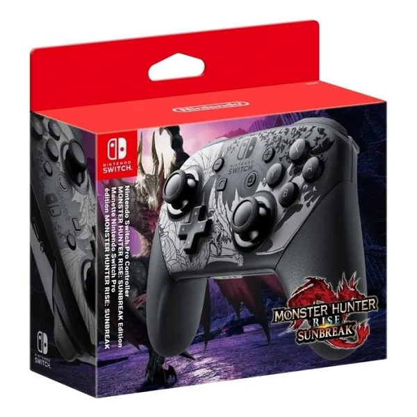 Nintendo Switch Pro Controller Monster Hunter Rise Sunbreak Edition - Görsel 4