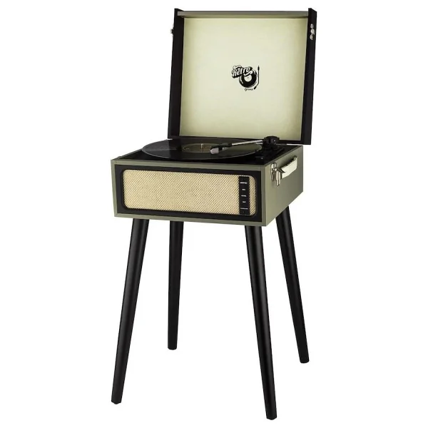 Ktools Long Play Retro K216 Siyah Ayaklı Retro Pikap - Görsel 2
