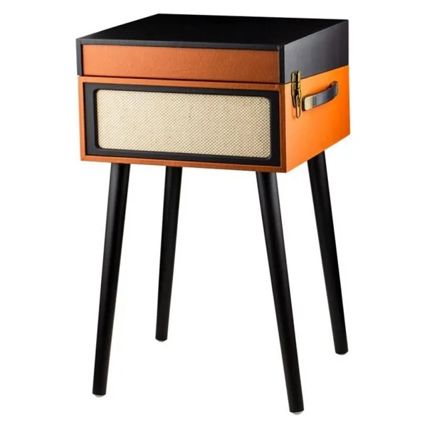 Ktools Long Play Retro K216 Kahverengi Ayaklı Retro Pikap - Görsel 2