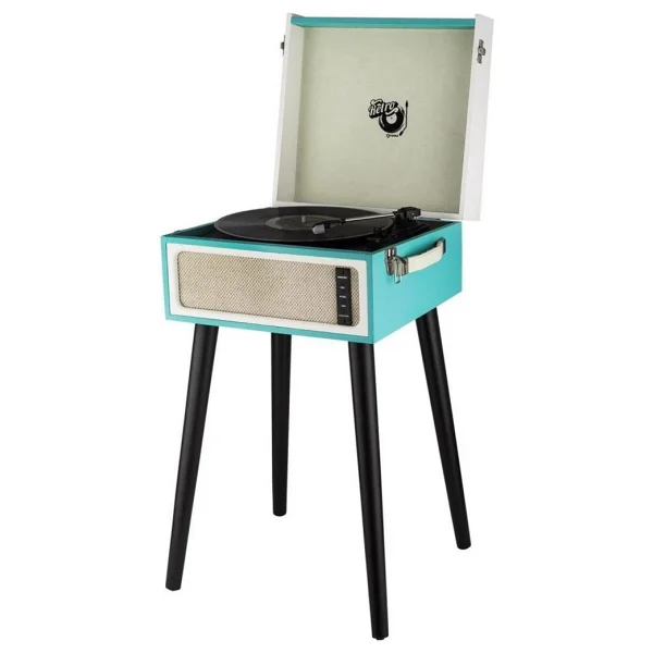 Ktools Long Play Retro K216 Siyah Ayaklı Retro Pikap - Görsel 6