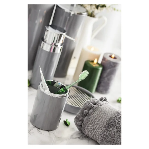 Primanova Lenox 5 Parça Gri Banyo Seti - Görsel 9