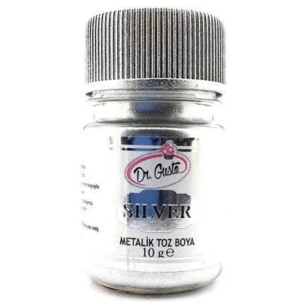 Dr. Gusto Dekoratif Yenilmeyen Gümüş Toz SIM Boya 10 Gr - Görsel 3
