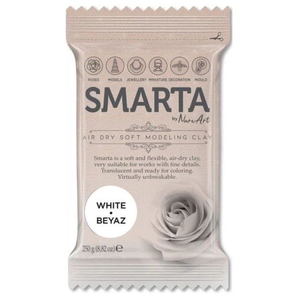 Smarta 250 Gr Beyaz Modelleme Hamuru - Görsel 2