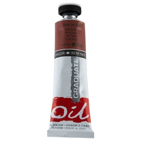Daler-Rowney Graduate 38 Ml Yağlı Boya N:538 Venetian Red - Görsel 2