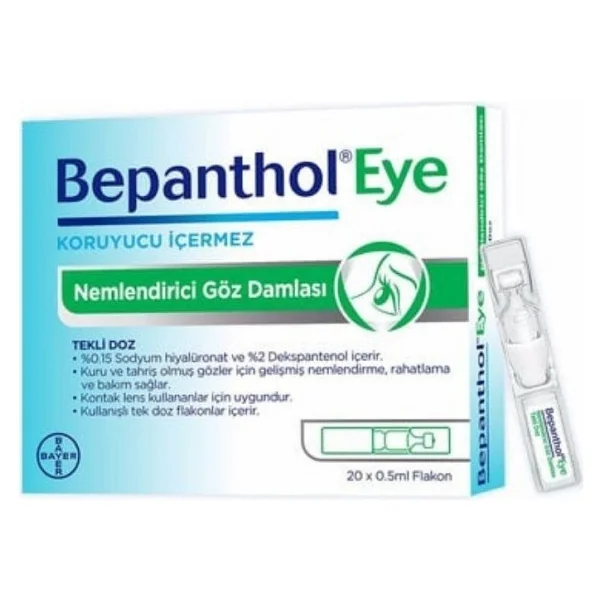Bepanthol Eye Nemlendirici Tekli Doz 20x0.5ml Flakon - Görsel 2