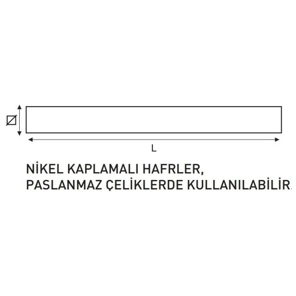 Fett 1mm Masus Siyah Çelik Harf Takımı M245010 - Görsel 2