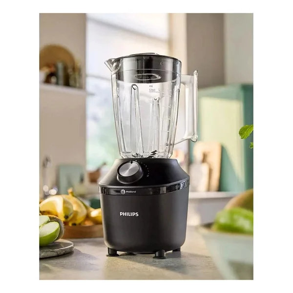 Philips 2 L Kapasite, 600w, Problend Sistemi, 2 Hız Ve Darbe Ayarı, Cam Sürahili Blender - Siyah - Görsel 4