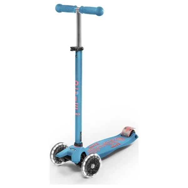 Micro Maxi Deluxe Mmd078 Işıklı Turkuaz 3 Tekerlekli Çocuk Scooter - Görsel 8